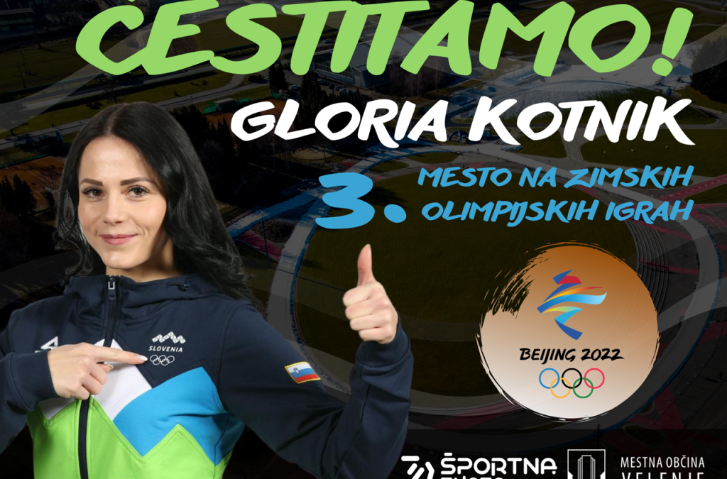Bronasta Gloria Kotnik na olimpijski Visti z Valom 202 – SZJ Mestne občine Velenje